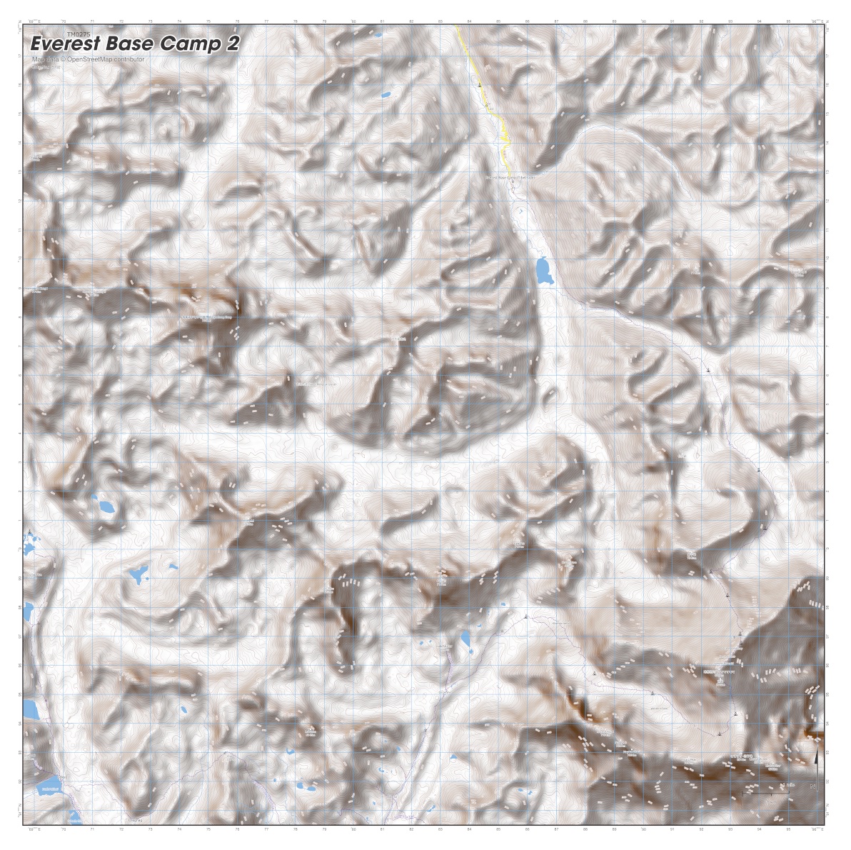 Everest Basecamp Map From Splashmaps