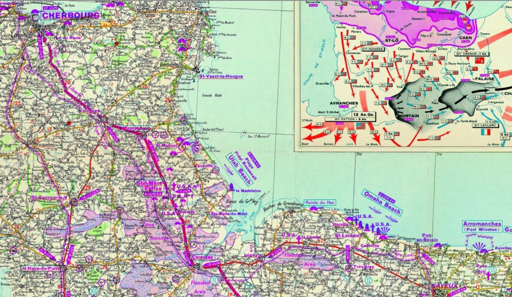 Battle For Normandy Michelin Mapdetail Splashmaps 1684