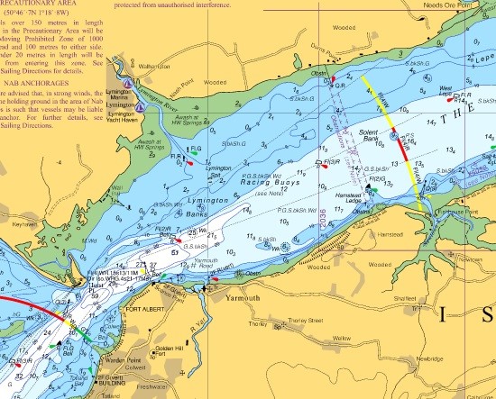 Southampton Water, Isle of Wight & Solent SplashMaps Chart