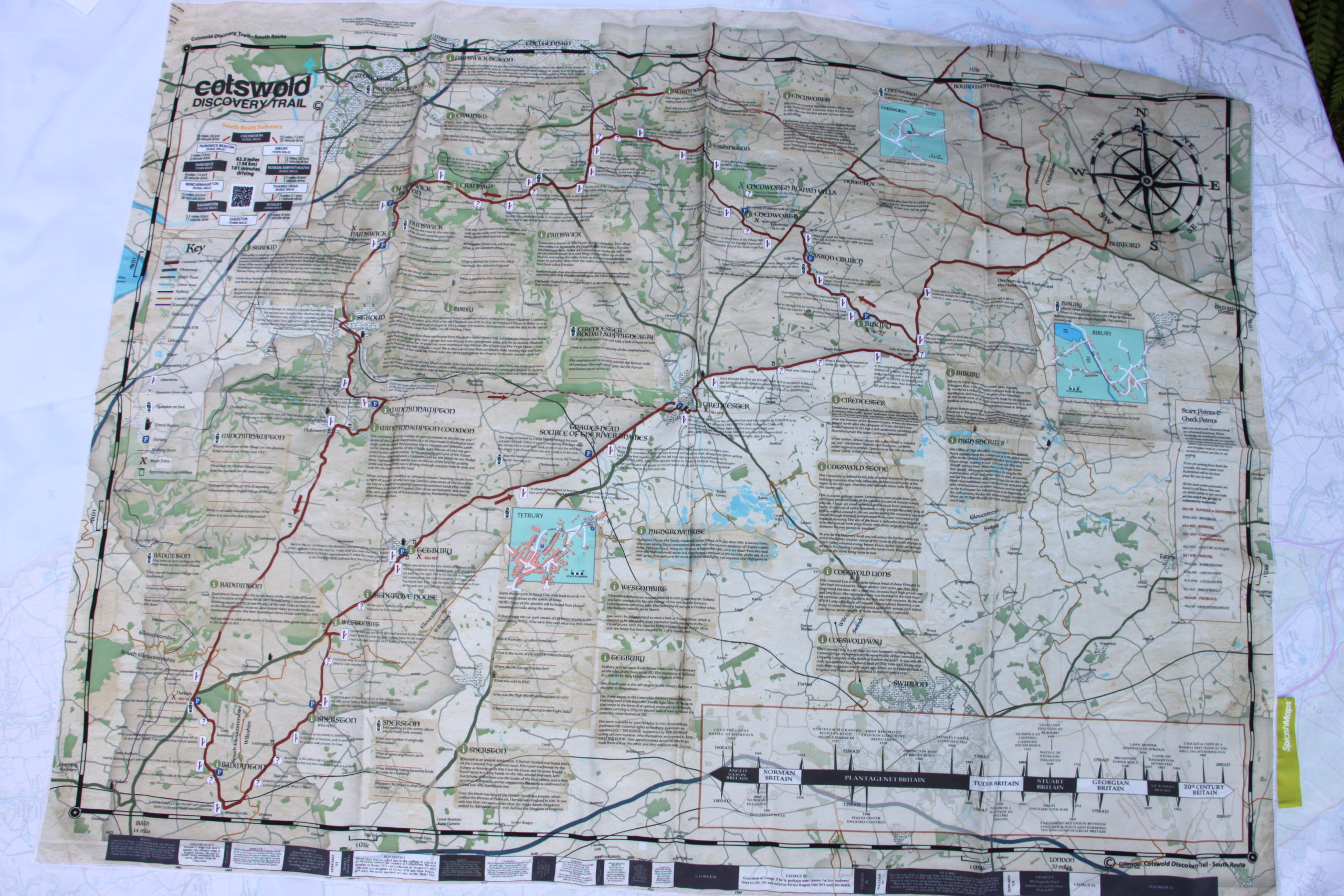 Cotswold Discovery Trail Map North Route SplashMap