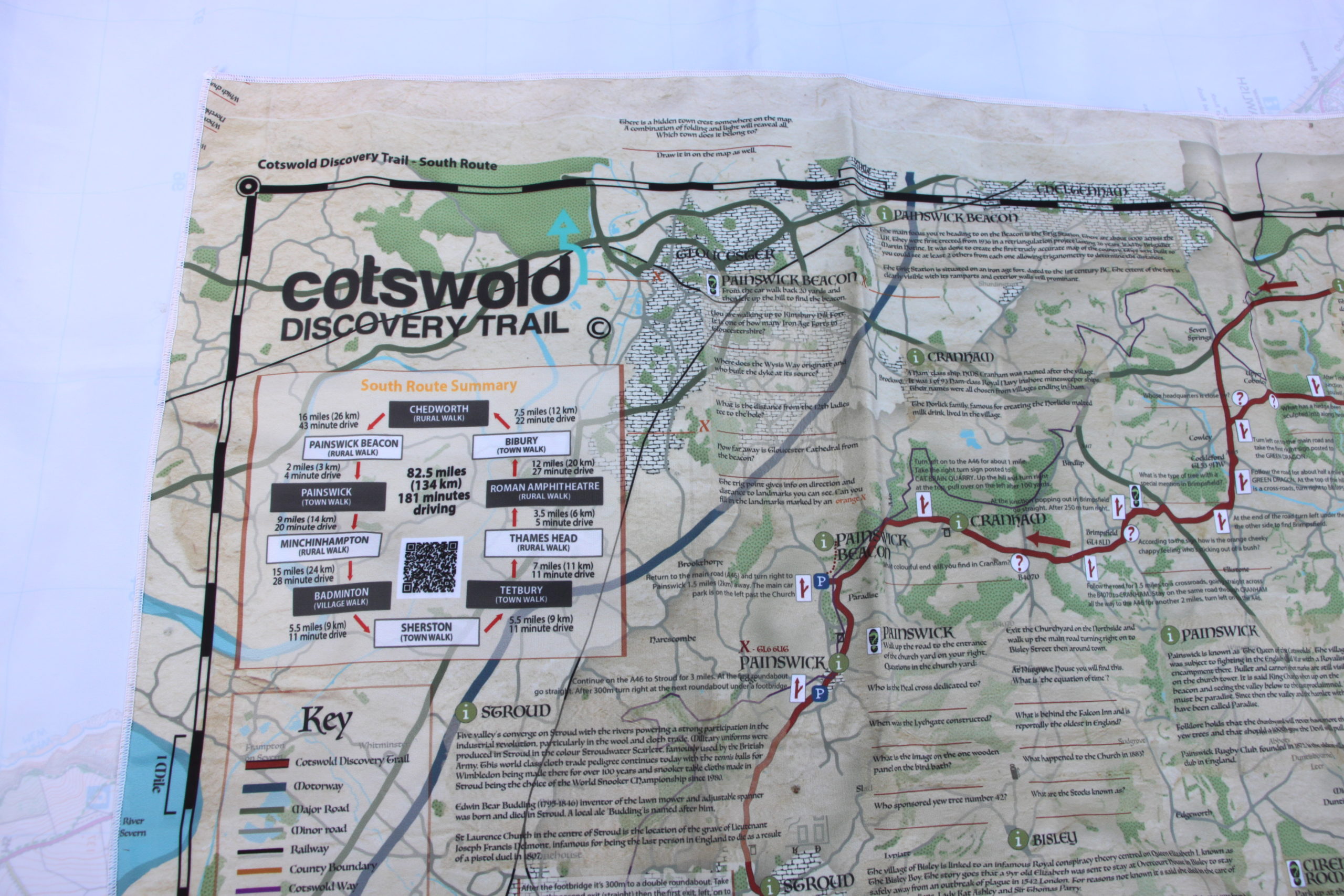 Cotswold Discovery Trail Map - North Route SplashMap