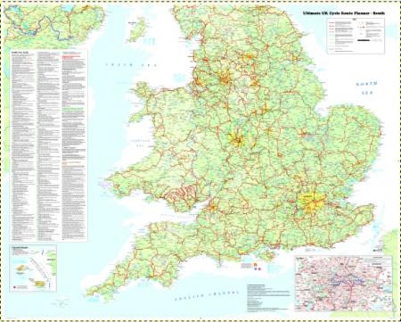 UK Cycle Map South SplashMap